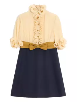 Креповое платье мини Valentino Garavani, синий