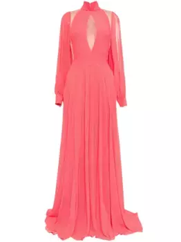 Креповое платье Saiid Kobeisy, красный