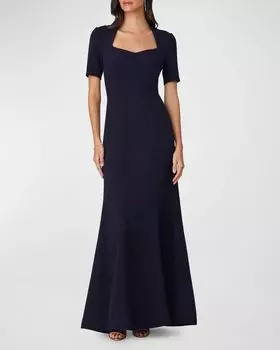 Креповое платье Sweetheart Shoshanna, цвет Navy