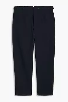 Креповые брюки Chester из смесовой шерсти RAG & BONE, нави