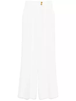 Креповые брюки Elisabetta Franchi, белый