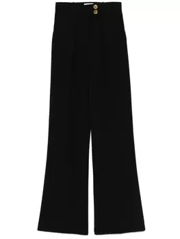 Креповые брюки Elisabetta Franchi, черный
