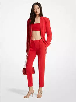 Креповые брюки Michael Kors, красный