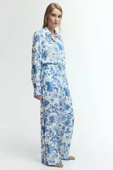 Креповые брюки с завязками H&M, мультиколор