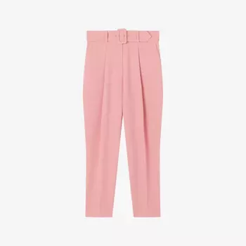 Креповые брюки Tabitha с высокой посадкой и поясом Lk Bennett, розовый