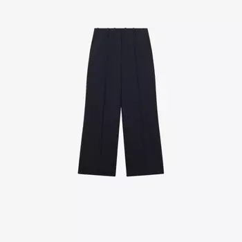 Креповые брюки willow в тонкую полоску с широкими штанинами Reiss, синий