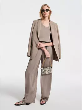 Креповый блейзер Michael Kors, коричневый