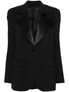 Креповый блейзер Viktor & Rolf, черный