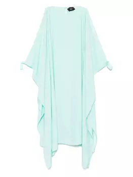 Креповый кафтан Taller Marmo, зеленый