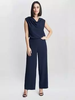 Креповый комбинезон anaya Gina Bacconi, темно-синий