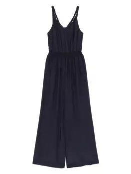 Креповый комбинезон Patrizia Pepe, синий