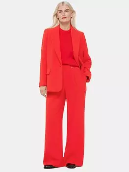 Креповый пиджак-бойфренд Whistles, красный