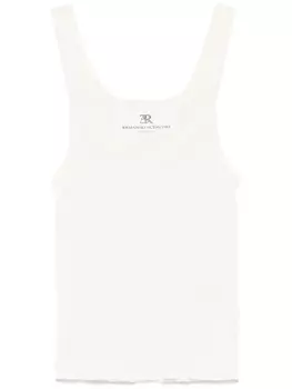 Креповый топ без рукавов Ermanno Scervino, нейтральный