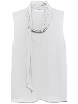 Креповый топ Patrizia Pepe, серый