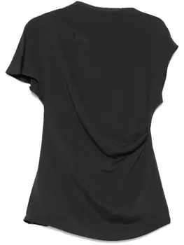 Креповый топ полукутюр Semicouture, серый