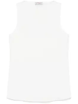 Креповый жилет Alberto Biani, белый