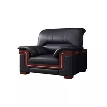 Кресло кожаное Bonibare, черный