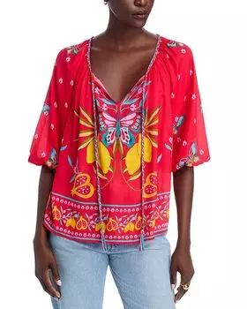 Крестьянская блузка Monaco Johnny Was, мультиколор