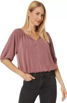 Крестьянский топ Sandwash Lucky Brand, цвет Rose Brown