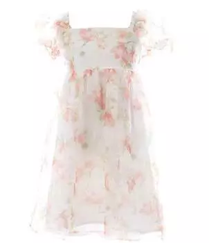 Крестьянское выгоревшее платье для больших девочек Allison & Kelly 7–16 лет, цветочный