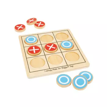 Крестики-нолики, игра-головоломка, игрушки Bigjigs