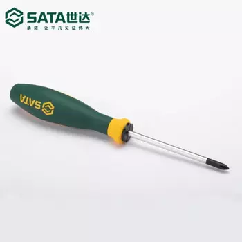 Крестообразная отвертка с трехцветной ручкой серии Shida G #2x250MM 63617 SATA