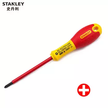 Крестообразная отвертка Stanley/STANLEY. Устойчивая к давлению отвертка VDE. Отвертка Torx PH1x100 мм 65-415-14.