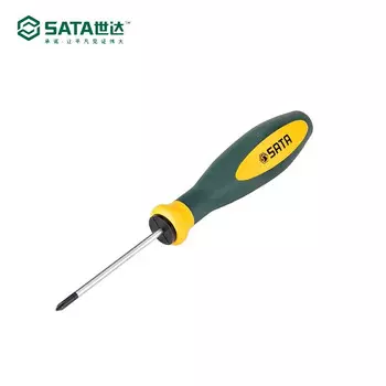 Крестообразная отвертка Star SATA 63612 серии G с трехцветной ручкой # 1x125 мм