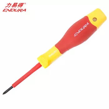 Крестовая двухцветная изолированная отвертка Li Yi De PH2x100 мм, маленькая отвертка для ремонта электрика E6498 Endura