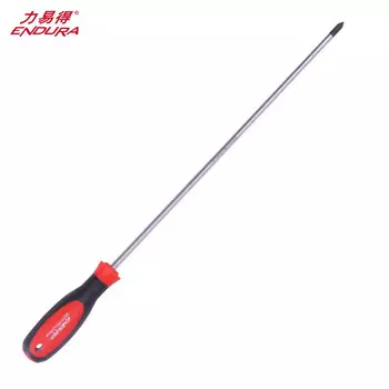 Крестовая двухцветная резиновая и пластиковая телекоммуникационная отвертка Li Yi De PH2x350 мм, магнитная отвертка E6384 Endura