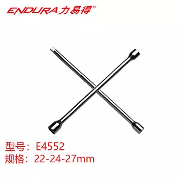 Крестовой ключ ENDURA 3/4 дюйма, экономичный торцевой ключ для снятия автомобильных шин 22-24-27 мм E4552