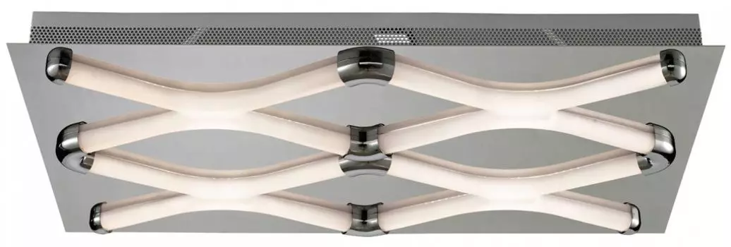 Крестовой/потолочный светильник/хром, сатинированный акрил ESTO, серебро