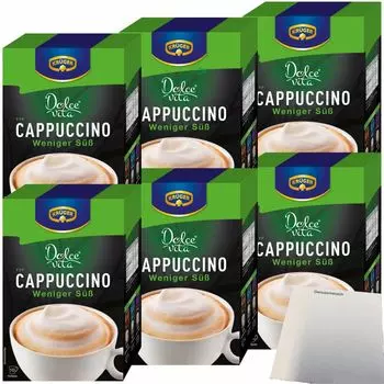 Krger Cappuccino Dolce Vita менее сладкий упаковка 6 шт. (порционные пакеты 60x15 г) + блок usy
