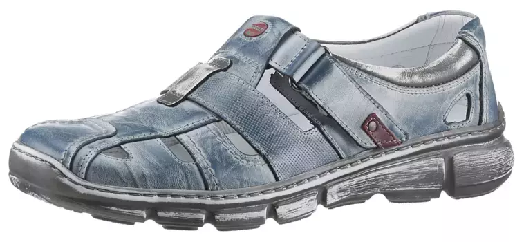 KRISBUT Обувь на липучке, летняя обувь, обувь на липучке, сандалии для отдыха, съемная стелька, синий