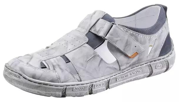 KRISBUT Туфли на липучке, с боковыми вырезами, синий