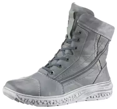 KRISBUT зимние ботинки "Ширина обуви: очень широкая", ботинки на шнуровке, ботинки, удобная обувь на молнии, серый
