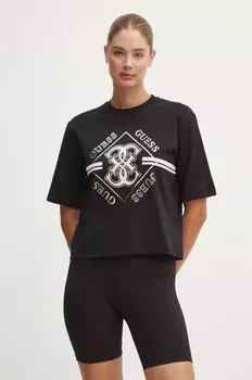 KRISSY хлопковая футболка Guess, черный