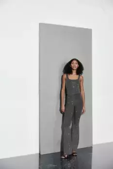 Кристаллический современный корпус бака H&M, черный