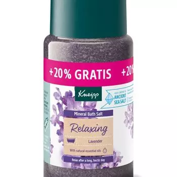 Кристаллы минеральной соли для ванн, 600 г Kneipp Relaxing lawenda