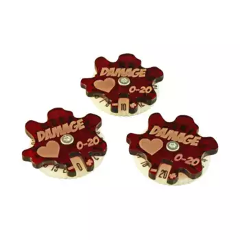 Кризисный протокол — шкала урона, полупрозрачный красный, Marvel Crisis Protocol Gaming Accessories (Litko Aerosystems)