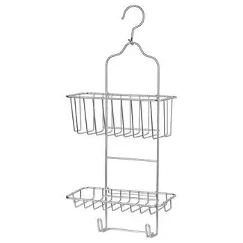 KROKFJORDEN КРОКФЬЁРДЕН Корзина подвесная для душа, оцинкованный, 24x53 см IKEA