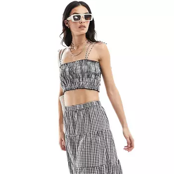 Кроп-топ Esmee Beach, черный/белый