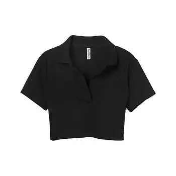 Кроп-топ H&amp;M Collared, чёрный