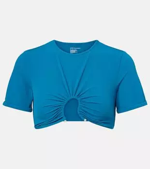 Кроп-топ с заложенной драпировкой Crescent Christopher Esber, Lake