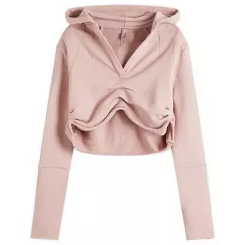 Кропированная худи с плечевыми вставками Skims, цвет fawn