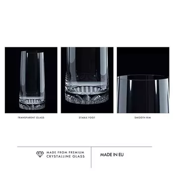 KROSNO Fjord Бокалы для лонг-дринков, набор из 6 шт., 480 мл