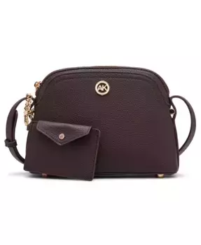 Кросс-боди Dome Zip Top с отстегивающимся картхолдером Anne Klein, коричневый