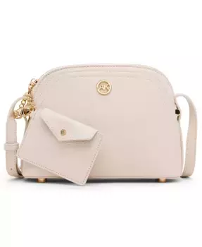 Кросс-боди Dome Zip Top с отстегивающимся картхолдером Anne Klein, коричневый/бежевый