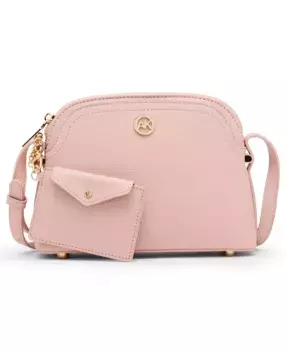 Кросс-боди Dome Zip Top с отстегивающимся картхолдером Anne Klein, розовый