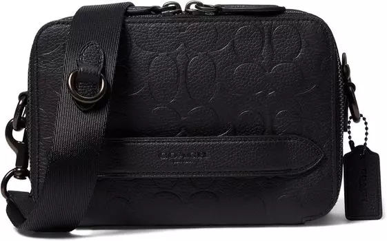Кроссбоди Charter из фирменной кожи COACH, черный